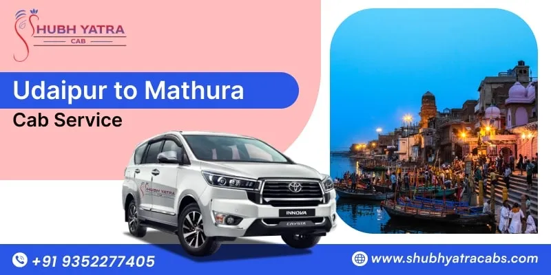 Udaipur to Mathura Cab service