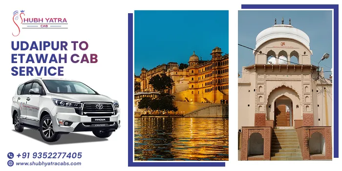 Udaipur to Etawah Cab Service 